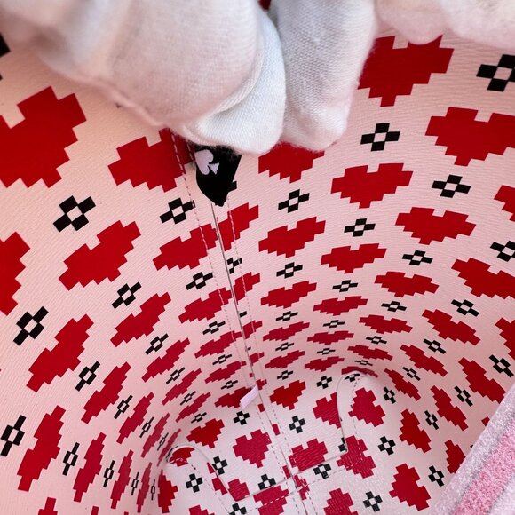 Kate Spade Cherry Rouge Bleecker Pixel Hearts Large Tote KJ897 NWT - Picture 10 of 16